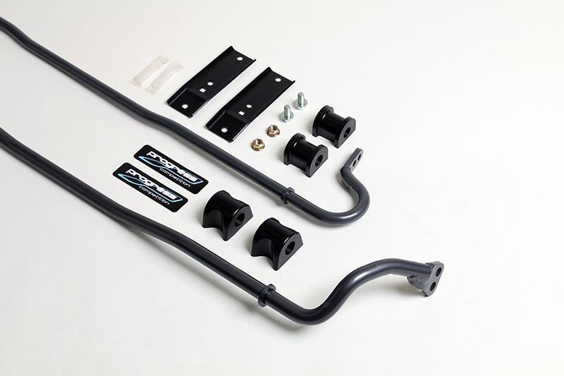 Subaru BRZ Sway Bar Kit - Front + Rear - Progress Technology - Solid Adjustable, Front 20.5mm, Rear 17.5mm - `13-`16